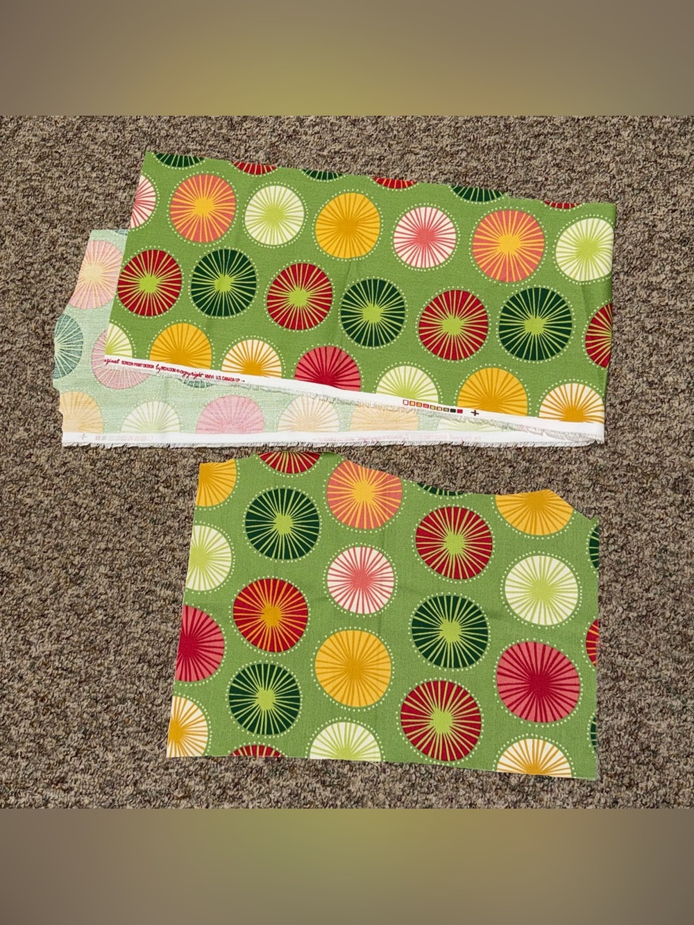 Richloom Fabric outdoor‎ fabric Pattern bringer spring 12x58 & 21x13.5"